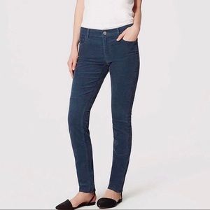 LOFT Modern Skinny Corduroy Pant in Teal: NWT sz12